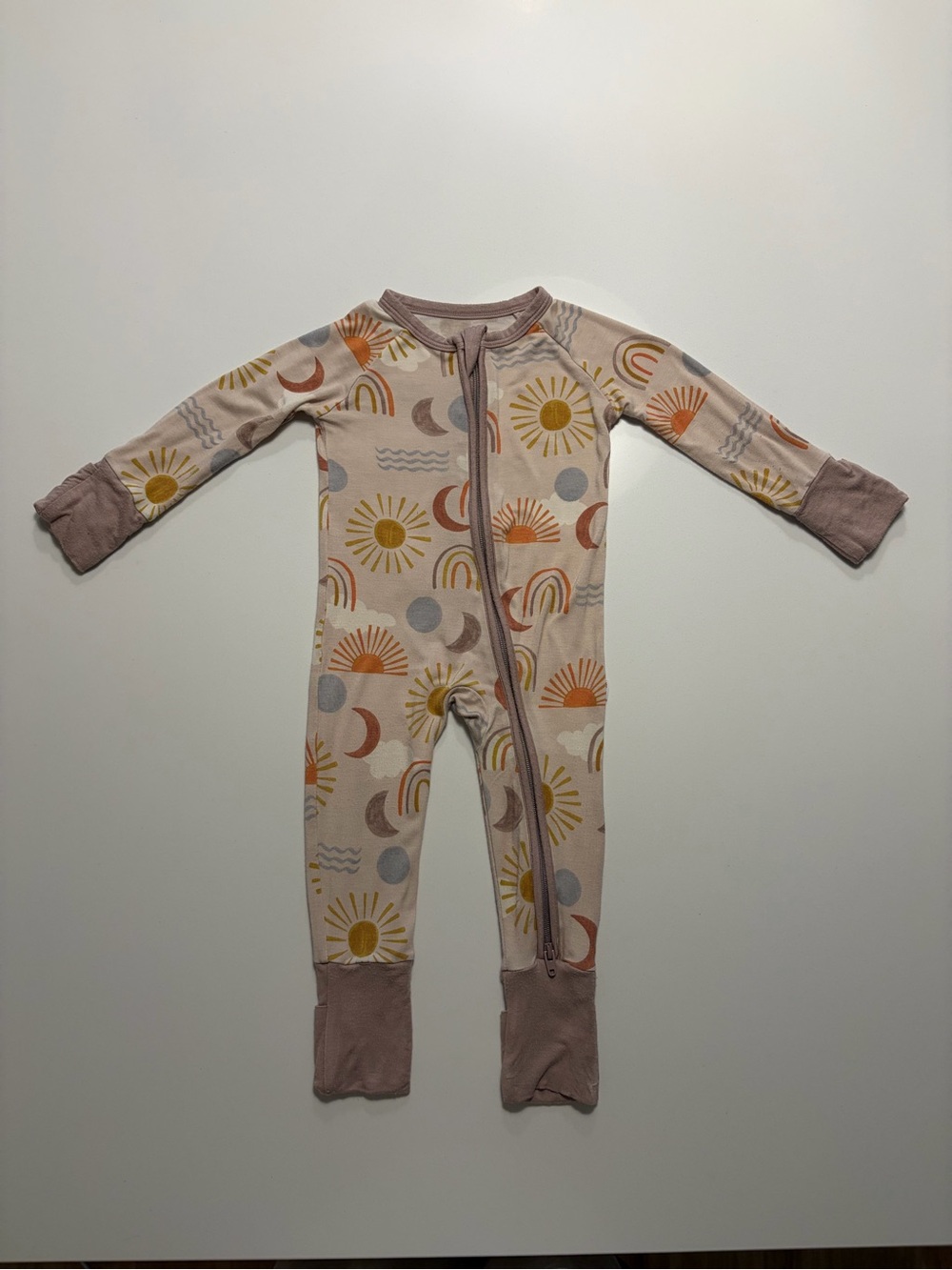 Little Sleepies Desert Sunrise Zippy (NB) - $13